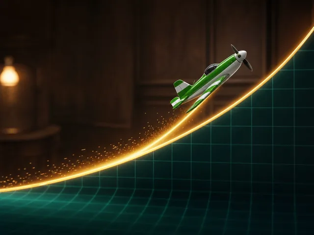 Знак за crash игра с растяща крива на множителя